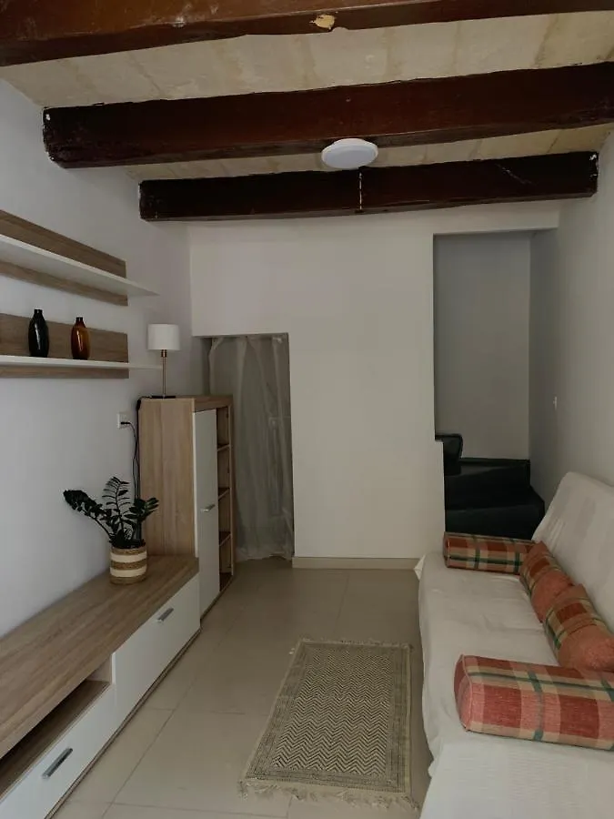 Traditional Townhouse On The Main Street In Valletta Blue Door